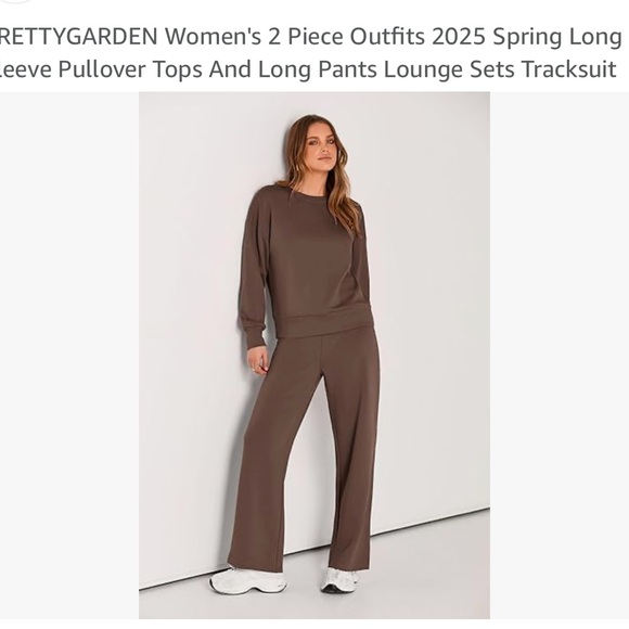 Amazon Pants - Amazon Brown High-Waisted Track Pants